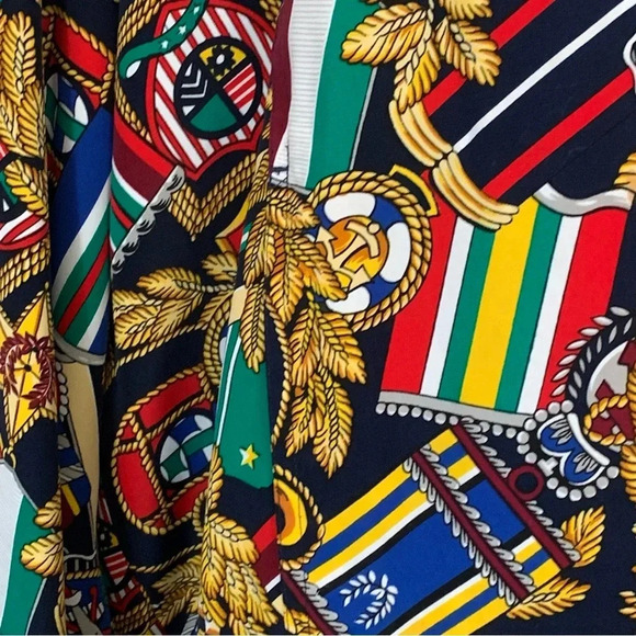 VTG Liz Claiborne Bomber Jacket Nautical Preppy Equestrian Old Money SZ 16 1X - Picture 3 of 15